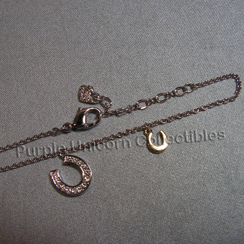 Swarovski Crystal SCS 2014 Horseshoe Charm Bracelet - Great Grad Gift!